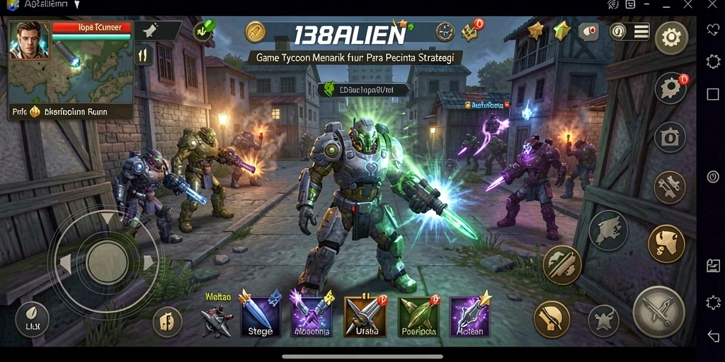 Gameplay seru dari 138ALIEN menampilkan strategi manajemen bisnis.