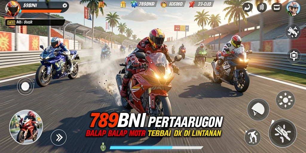 Gameplay mendebarkan dengan balapan motor yang spektakuler.