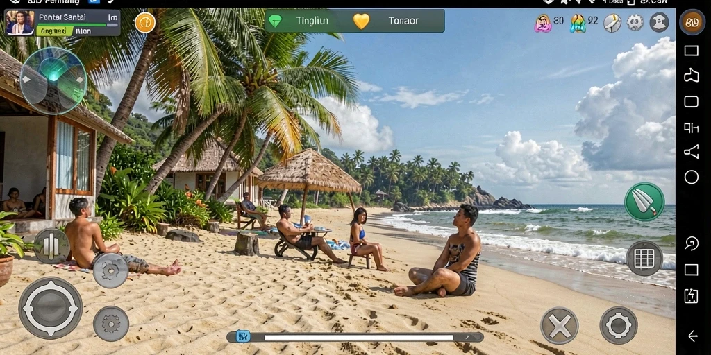 Screenshot dari gameplay 8ID menunjukkan aksi seru dan penuh warna.