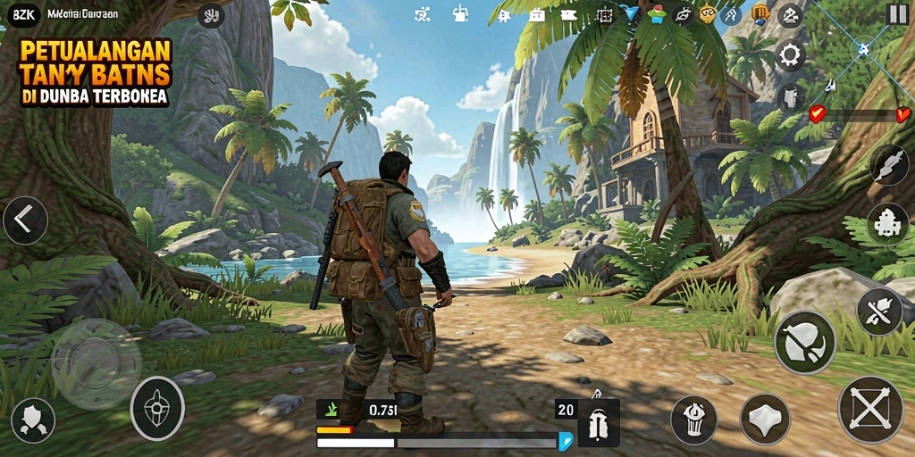 Gameplay seru Open World di 8ZK dengan banyak petualangan.