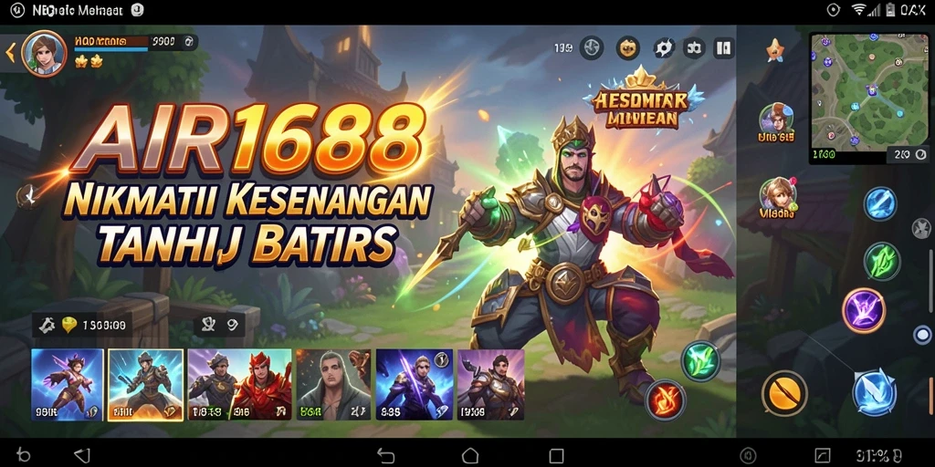 Tampilan gameplay menyenangkan di AIR168 dengan karakter yang ceria.