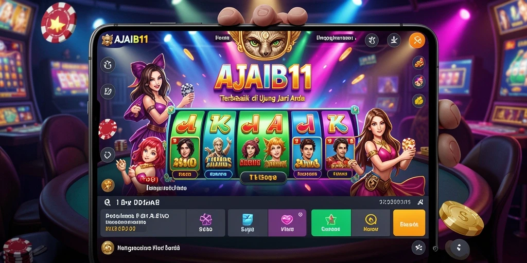 Gameplay Live Casino yang mengasyikkan dan interaktif di AJAIB11.