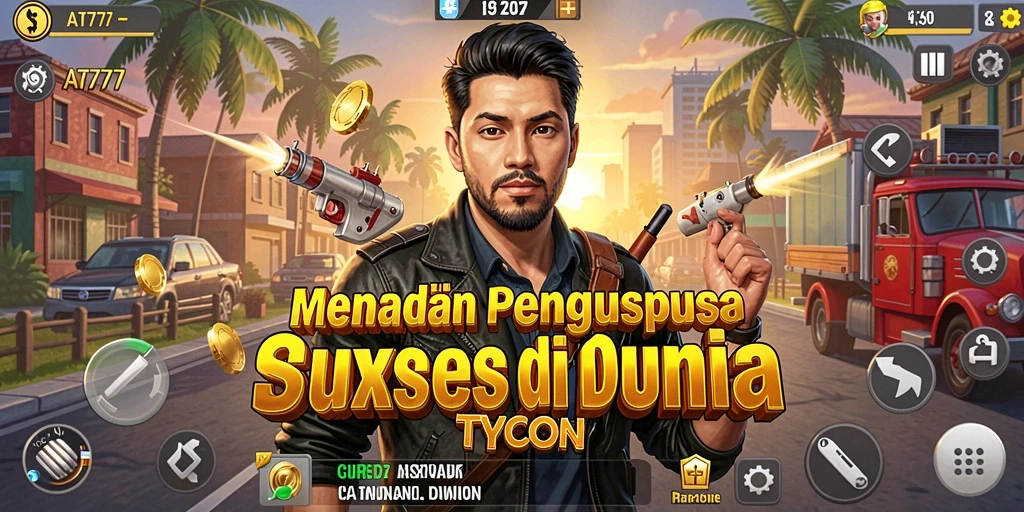 Screenshot AT777 menampilkan gameplay seru dan strategi bisnis yang menantang.