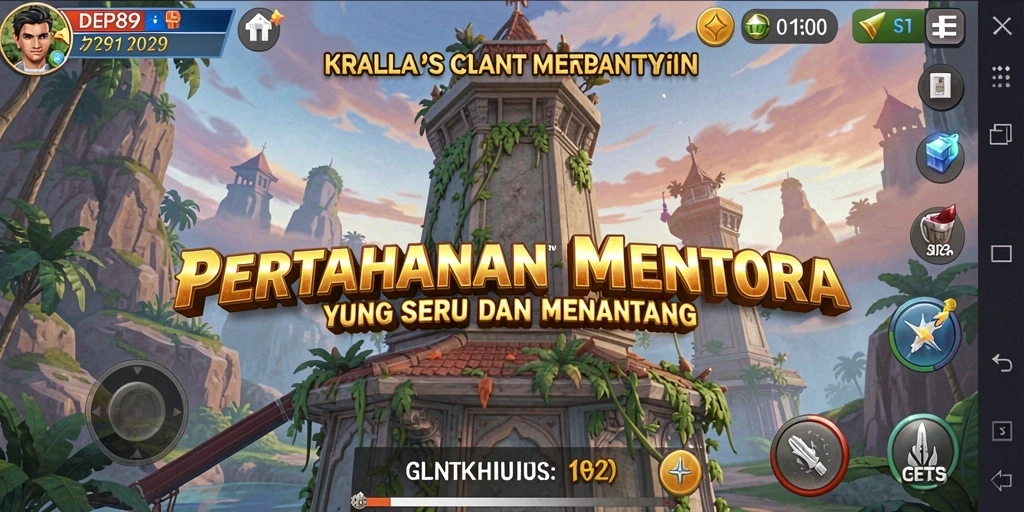 Gameplay seru DEPO89 dalam mode Tower Defense yang menantang.