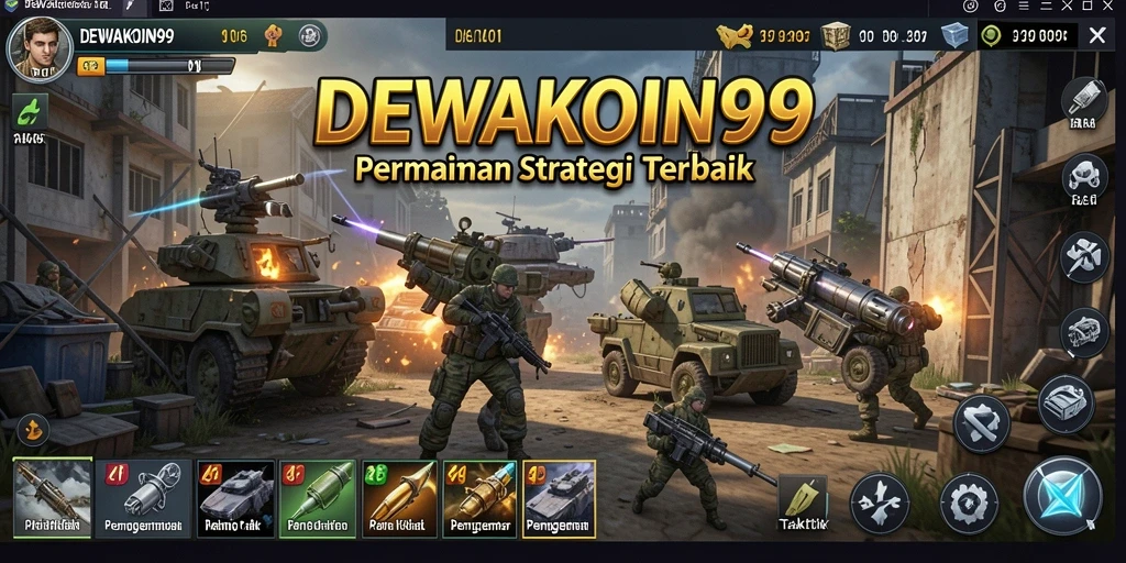 Tampilan utama gameplay DEWAKOIN99 yang memukau dan penuh strategi.