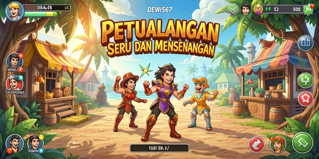 Tampilan gameplay seru dari DEWI567 dengan banyak tantangan menarik.