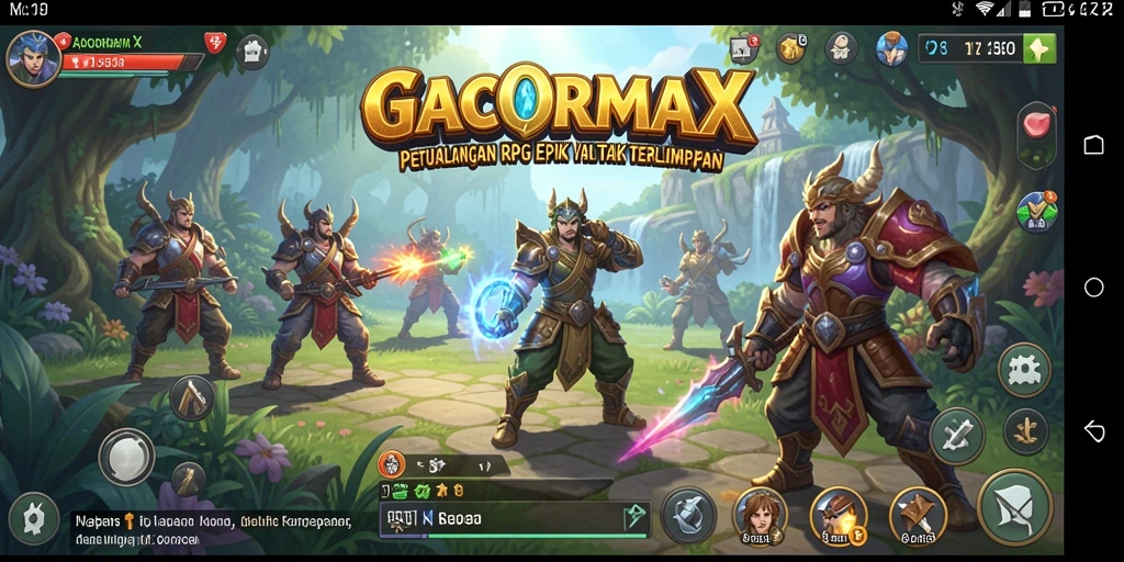 Screenshot GACORMAX menampilkan aksi seru dalam dunia RPG.