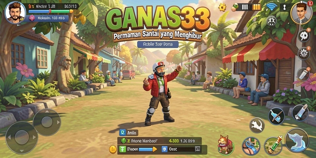 Tampilan gameplay menarik GANAS33 dengan aksi seru dan grafis cerah.