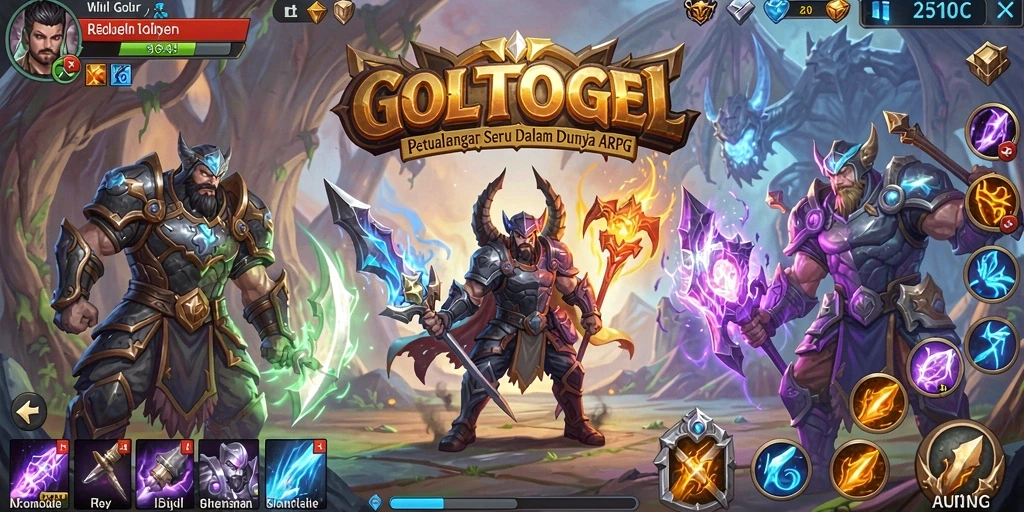 Screenshot menampilkan aksi seru dalam gameplay ARPG GOLTOGEL.