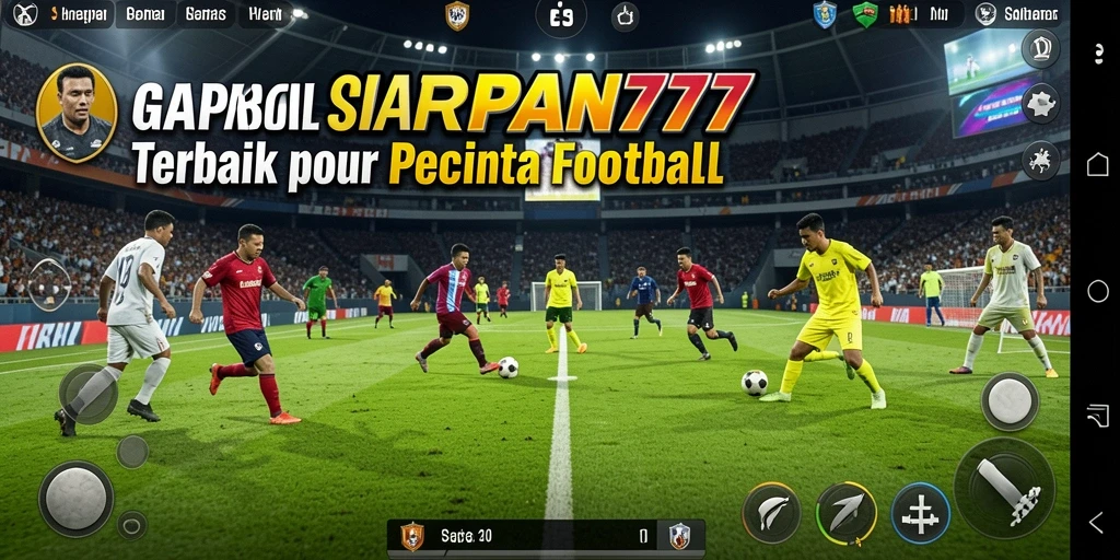 Tampilan gameplay yang mendebarkan dari HARAPAN777 di lapangan hijau.