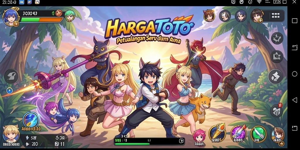 Gameplay HARGATOTO yang penuh aksi dan warna