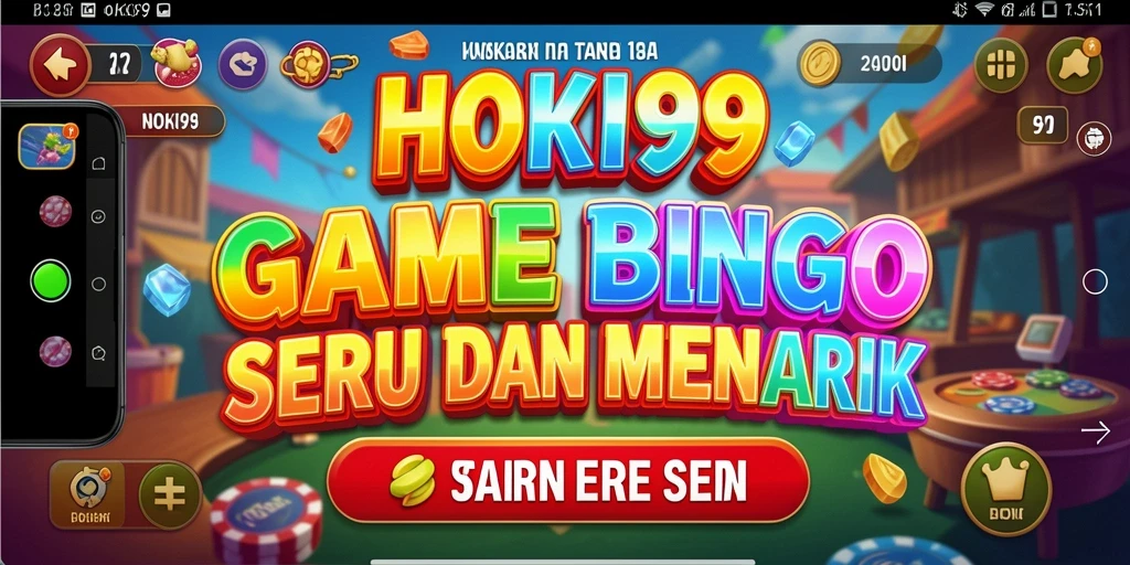 Screenshot gameplay HOKI99 menampilkan suasana seru permainan Bingo.