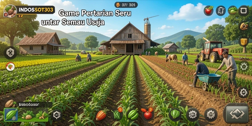 Gameplay menarik di INDOSLOT303 dengan pertanian yang seru.