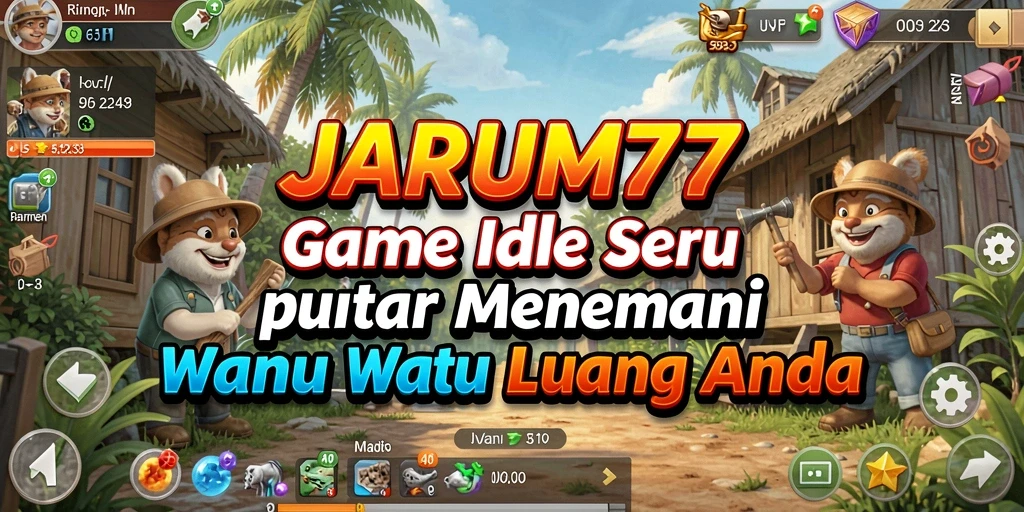 Screenshot JARUM77 menampilkan gameplay Idle yang menarik.