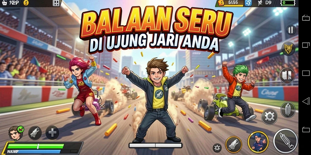 Tampilan gameplay menarik dan menegangkan dari KAKRP.
