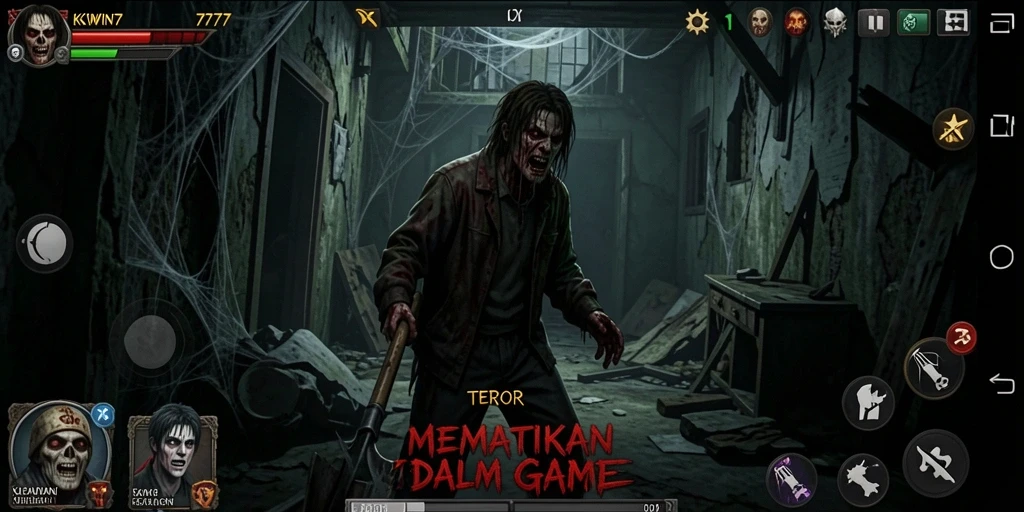 Gameplay KKWIN777 yang menampilkan kengerian dan ketegangan.