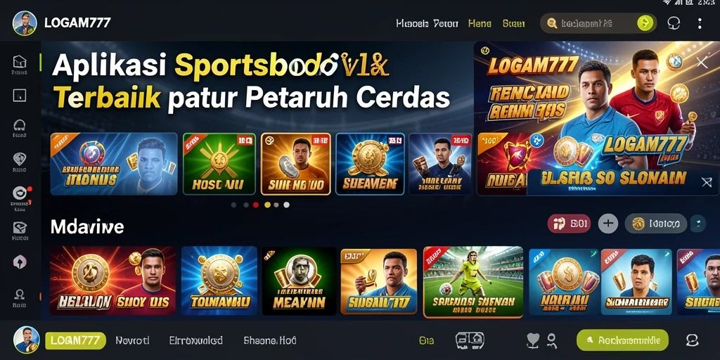 Tampilan antarmuka pengguna LOGAM777 yang menarik dan interaktif.