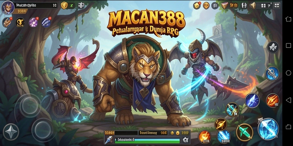 Tampilan gameplay RPG yang menarik dan mendebarkan di MACAN388.