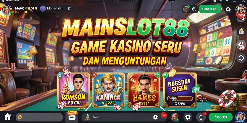 Tampilan menarik dari gameplay Kasino di MAINSLOT88.