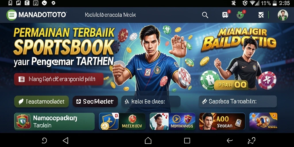 Tampilan screenshot dari gameplay Sportsbook MANADOTOTO yang menakjubkan.