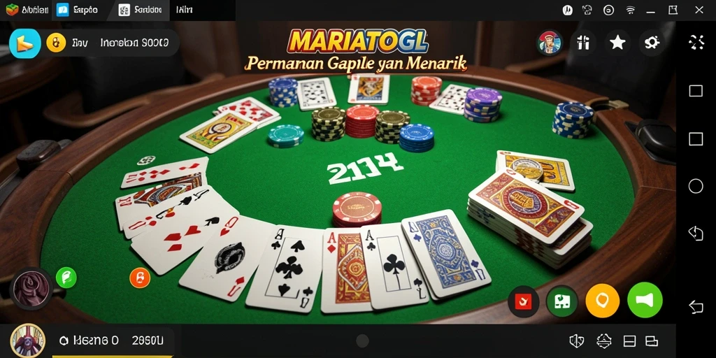 Tampilan gameplay seru Gaple di MARIATOGL.