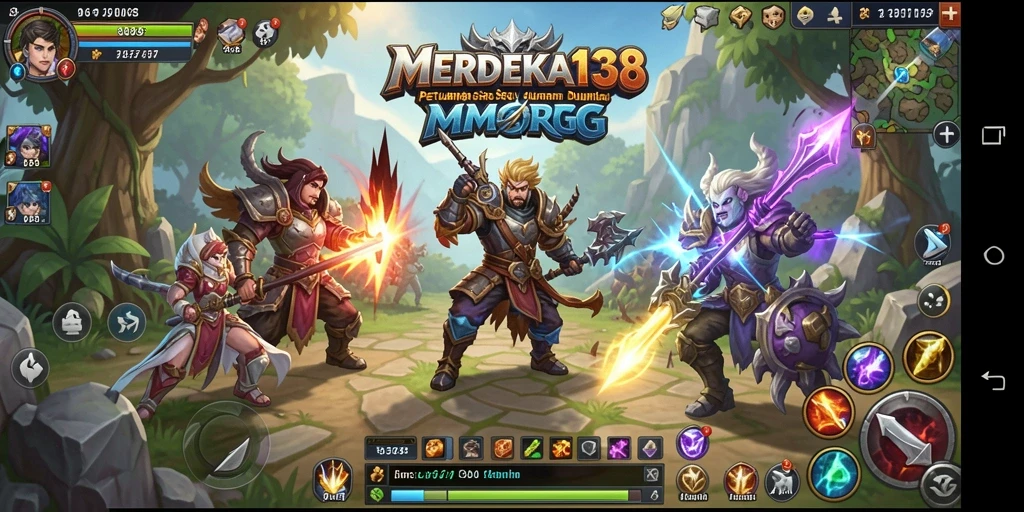 Tampilan gameplay seru dalam dunia <strong>MERDEKA138</strong> yang memukau.