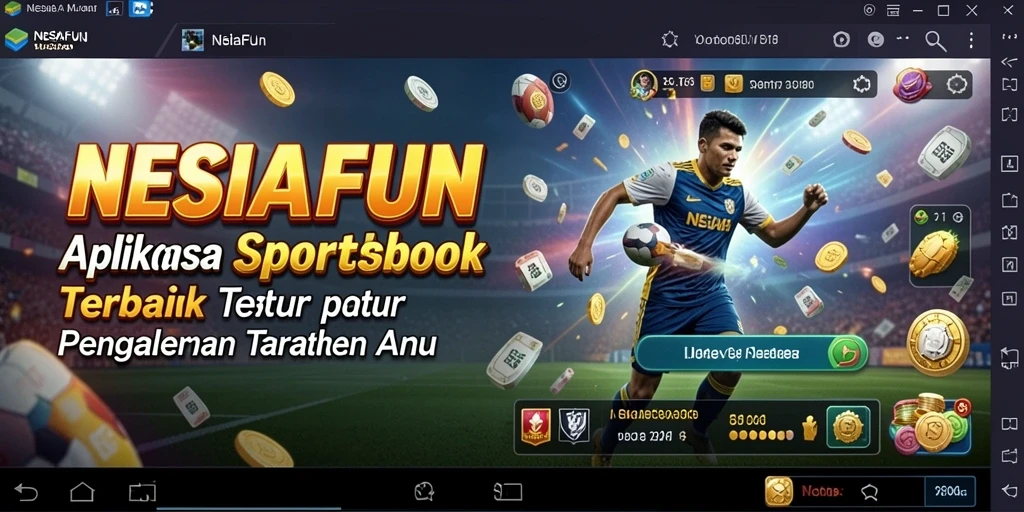 Screenshot menunjukkan tampilan antarmuka taruhan olahraga di NESIAFUN.