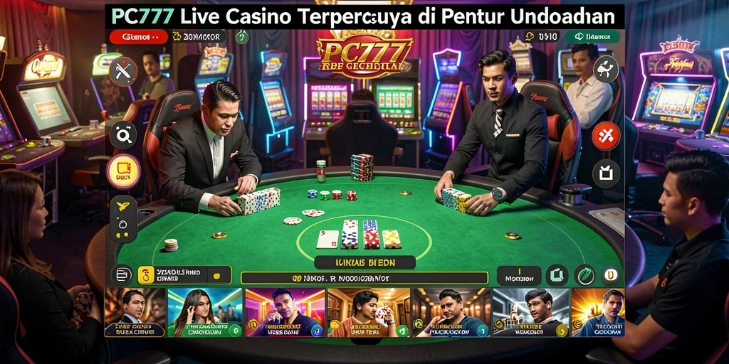 Tampilan gameplay menarik di PC777 Live Casino.