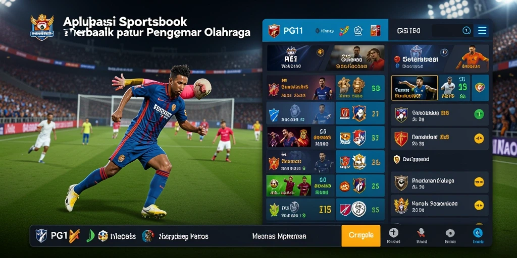 Tampilan gameplay PG11 menampilkan berbagai opsi taruhan olahraga.
