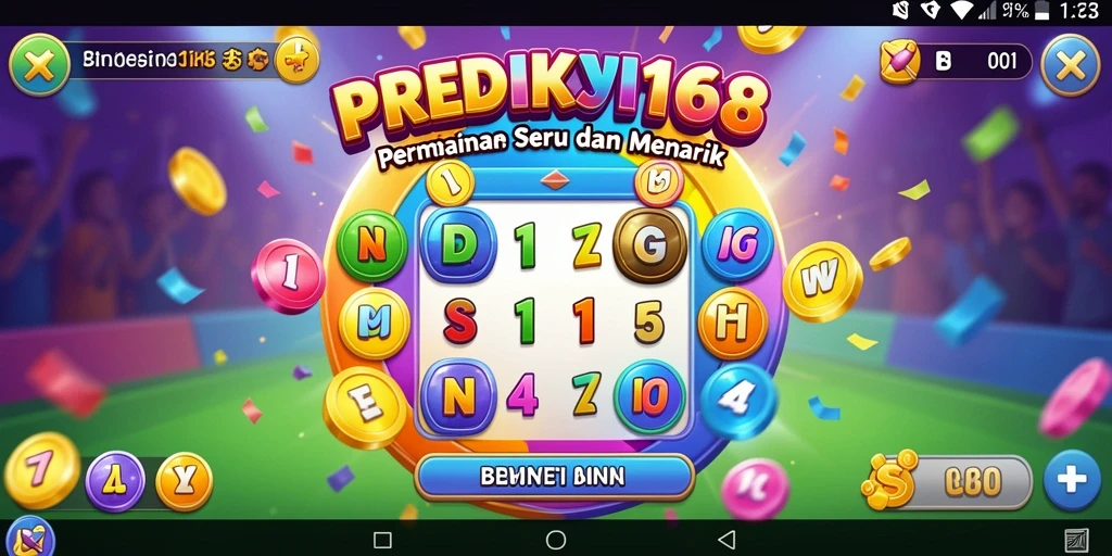 Tampilan utama PREDIKSI168 menampilkan gameplay Bingo yang seru dan interaktif.