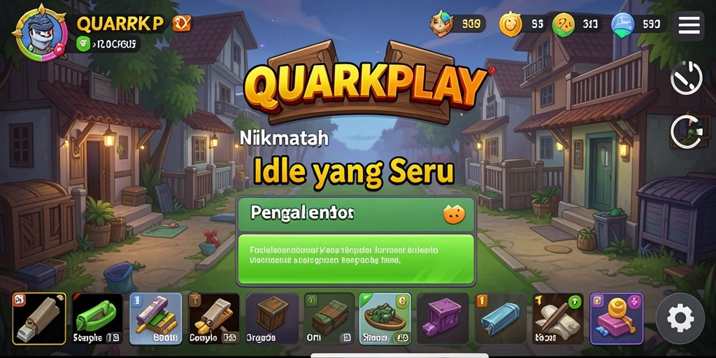 Tampilan gameplay QUARKPLAY yang menyenangkan dan interaktif.