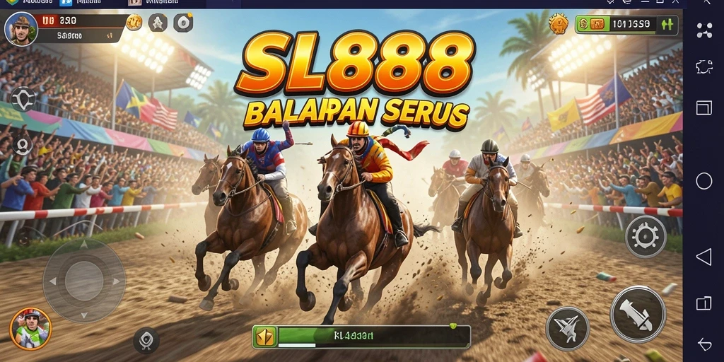 Tampilan gameplay balap yang mendebarkan di SL888.