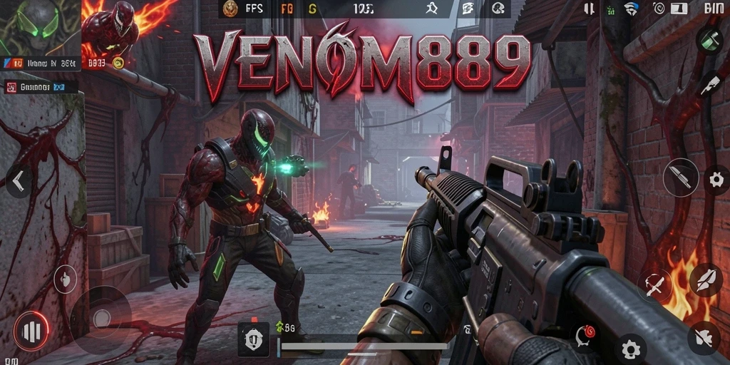 Tampilan gameplay yang seru dan mendebarkan dari VENOM889.