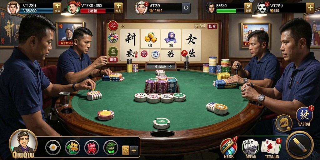Tampilan screenshot utama VT789 dengan gameplay seru QiuQiu.